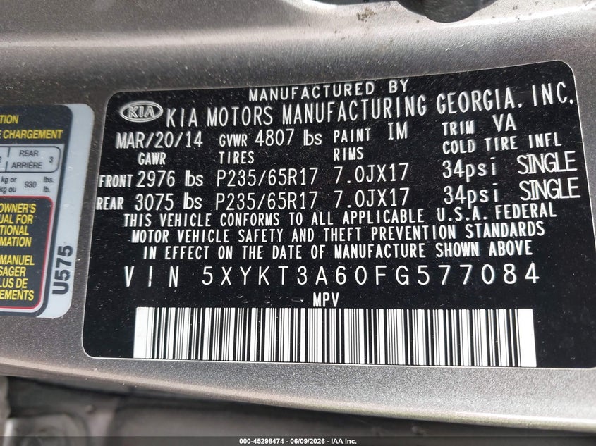 2015 KIA SORENTO LX · Фото 9