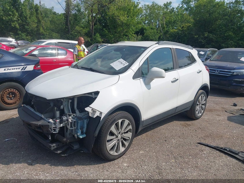 Vin: kl4cjesb7lb342716, lot: 45796334, buick encore awd preferred 20202