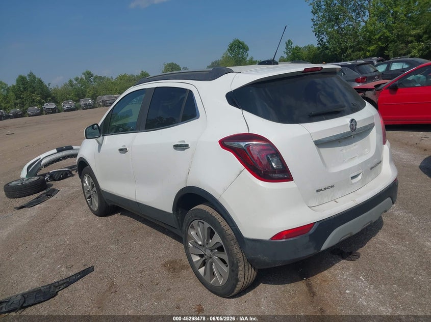 Vin: kl4cjesb7lb342716, lot: 45796334, buick encore awd preferred 20203