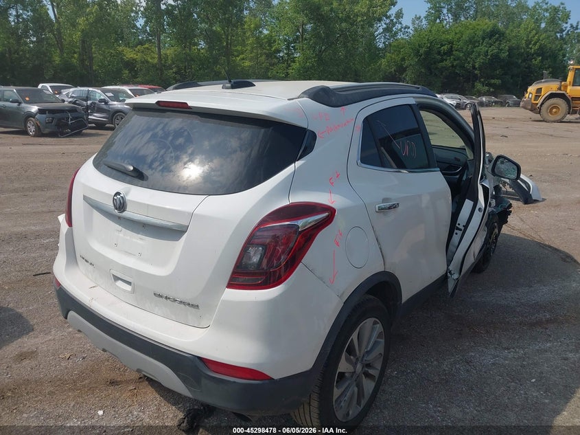 Vin: kl4cjesb7lb342716, lot: 45796334, buick encore awd preferred 20204