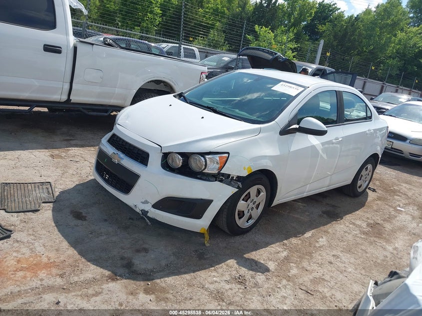 Vin: 1g1ja5sh0e4208647, lot: 45796393, chevrolet sonic ls auto 20142