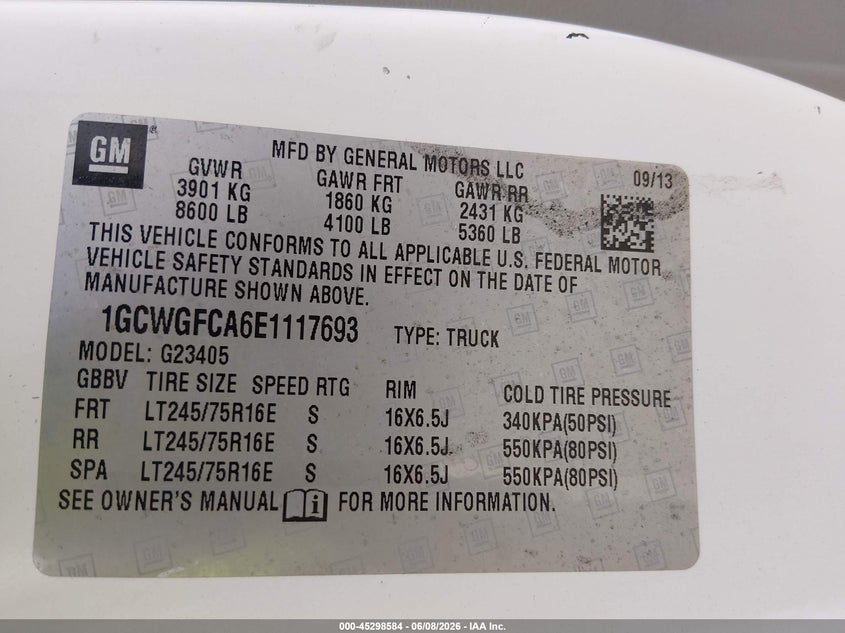2014 CHEVROLET EXPRESS 2500 WORK VAN · Фото 9