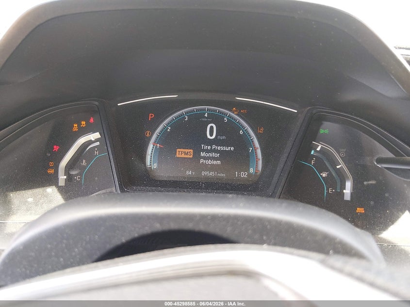 2019 Honda Civic Lx VIN: 2HGFC2F62KH502002 Lot: 45298585