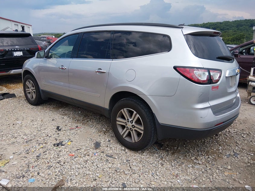 Vin: 1gnkrhkd6fj114169, lot: 45796470, chevrolet traverse 2lt 20153