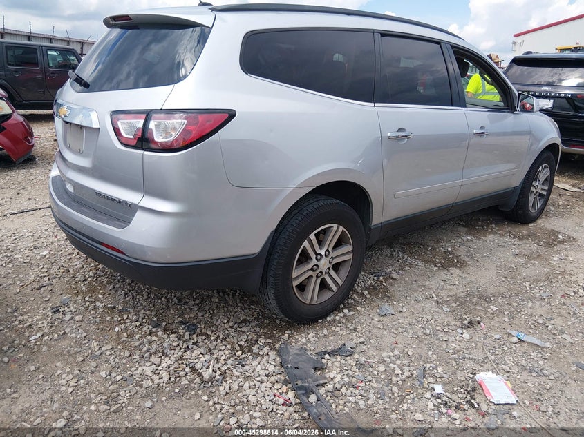 Vin: 1gnkrhkd6fj114169, lot: 45796470, chevrolet traverse 2lt 20154