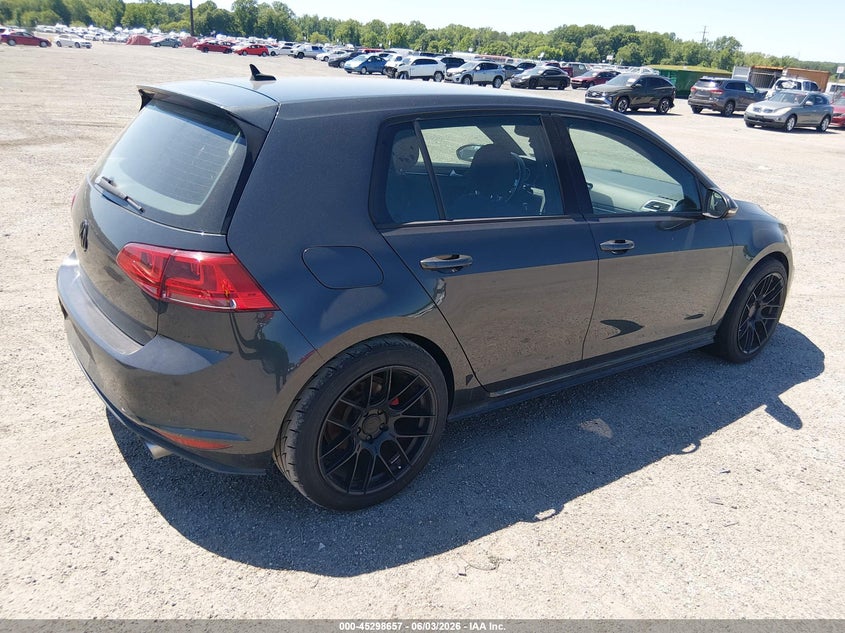 Vin: 3vw4t7au4gm039097, lot: 45796513, volkswagen golf gti s 4-door 20164