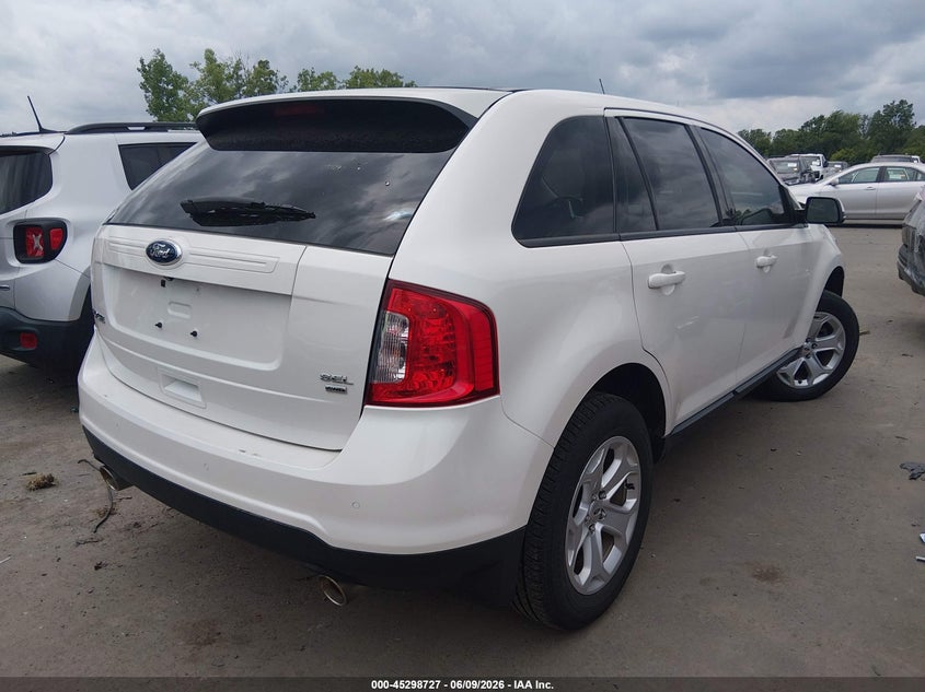 Vin: 2fmdk4jc2ebb28768, lot: 45796583, ford edge sel 20144