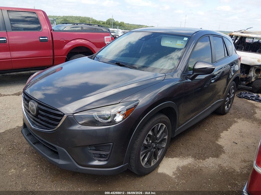 Vin: jm3ke2dy0g0854736, lot: 45796668, mazda cx-5 grand touring 20162