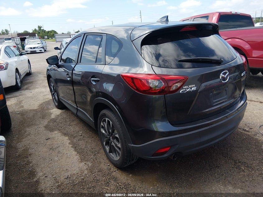Vin: jm3ke2dy0g0854736, lot: 45796668, mazda cx-5 grand touring 20163
