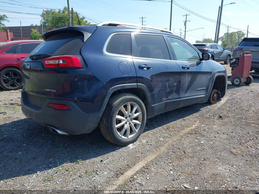 Vin: 1c4pjmds9gw202941, lot: 45796671, jeep cherokee limited 20164
