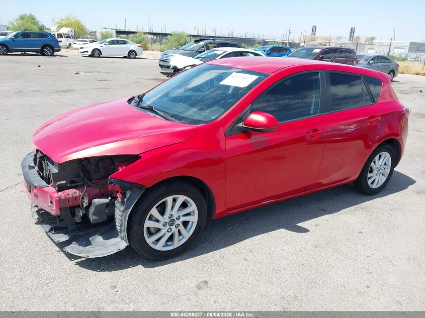 Vin: jm1bl1lp2d1794109, lot: 45796683, mazda mazda3 i touring 20132