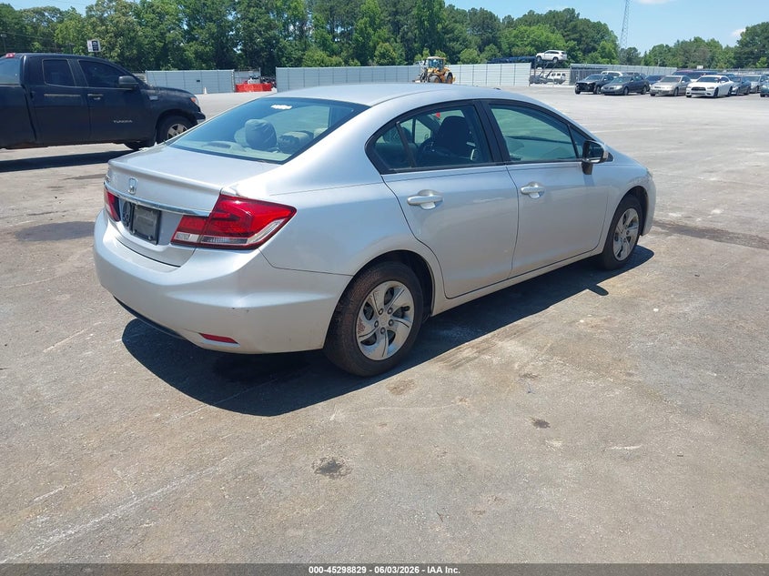 Vin: 19xfb2f55ee077965, lot: 45796685, honda civic lx 20144