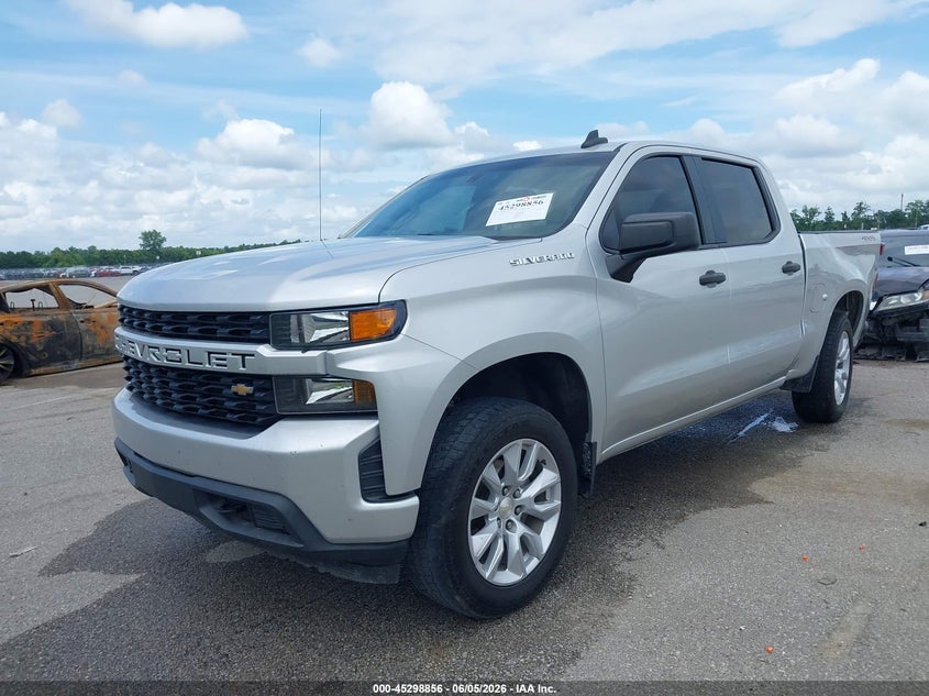 Vin: 3gcuybef9mg136034, lot: 45796712, chevrolet silverado 1500 4wd  short bed custom 20212