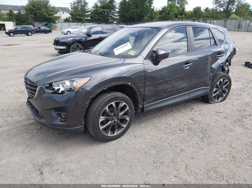 Vin: jm3ke4dyxg0915781, lot: 45796716, mazda cx-5 grand touring 20162