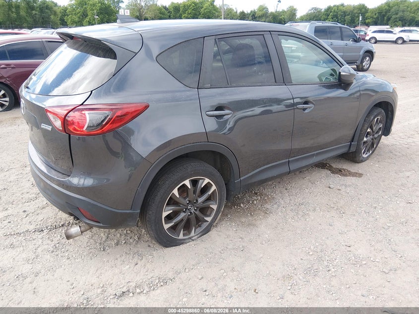 Vin: jm3ke4dyxg0915781, lot: 45796716, mazda cx-5 grand touring 20164
