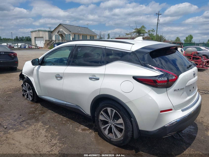 Vin: 5n1az2ms8kn115125, lot: 45796728, nissan murano sv 20193