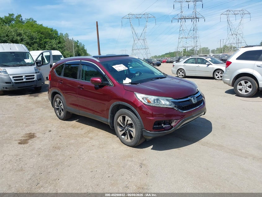 Vin: 5j6rm4h9xfl025995, lot: 45796788, honda cr-v touring 2015 img_1