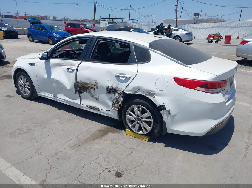 Vin: knagt4l32g5095724, lot: 45796798, kia optima lx 20163