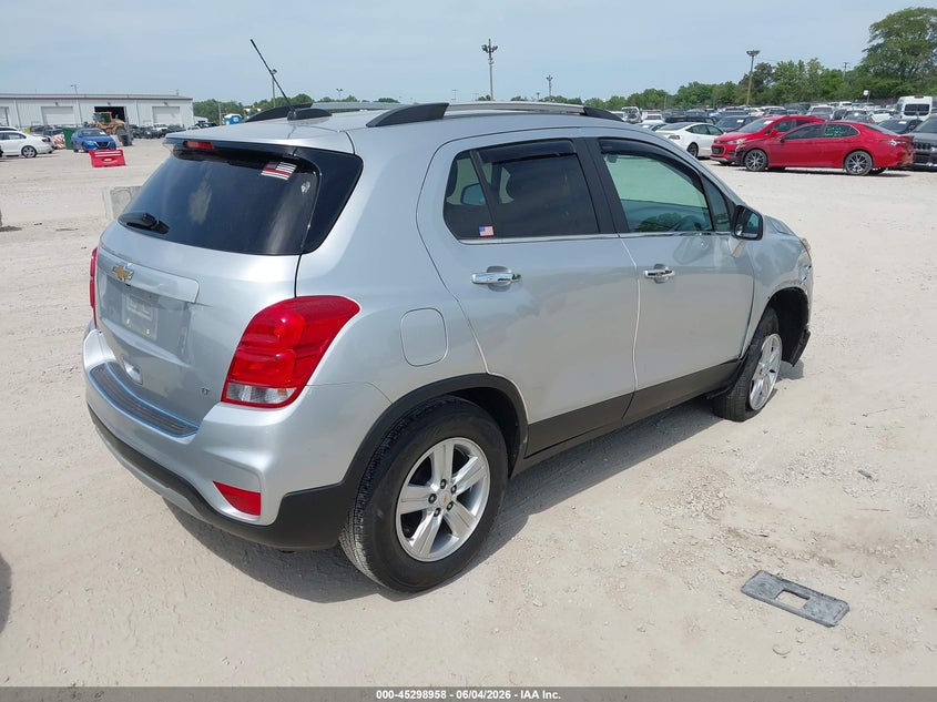 Vin: kl7cjlsb6jb586541, lot: 45796814, chevrolet trax lt 20184