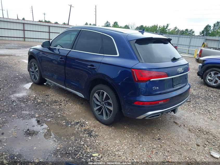 Vin: wa1eaafy3n2115395, lot: 45796869, audi q5 premium plus 45 tfsi s line quattro s tronic 20223