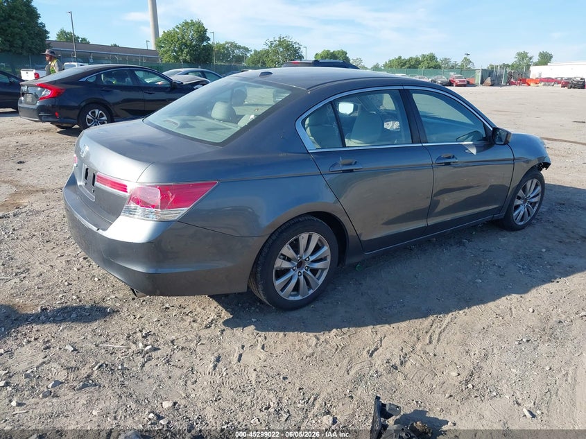 2012 Honda Accord 2.4 2.4 Ex-L grey Lot 111045299022 Vin 1HGCP2F8XCA120812