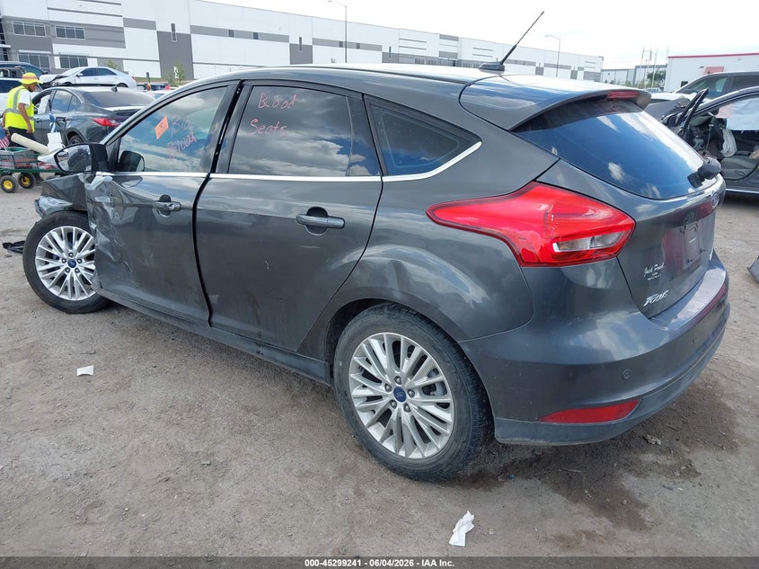 Vin: 1fadp3n28fl361384, lot: 45797097, ford focus titanium 20153