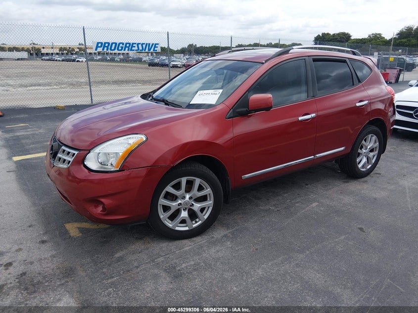 Vin: jn8as5mt1cw263460, lot: 45797162, nissan rogue sv w/sl pkg 20122