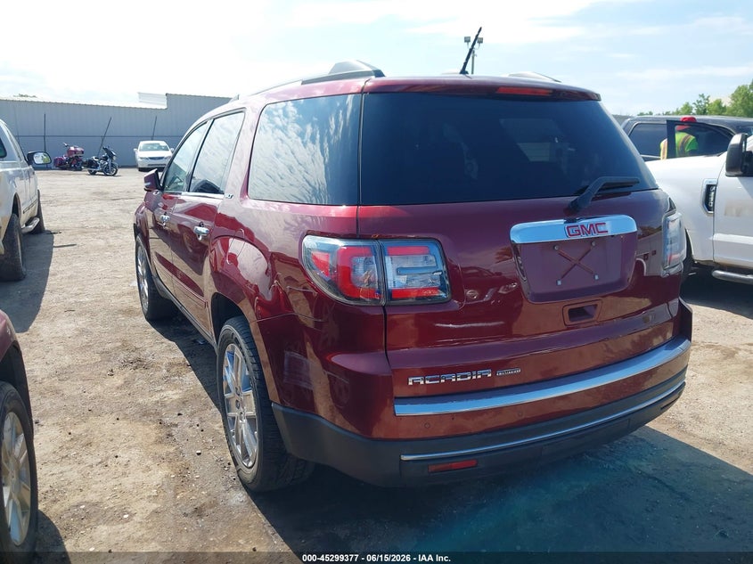 Vin: 1gkkrskd3hj237067, lot: 45797233, gmc acadia limited 20173