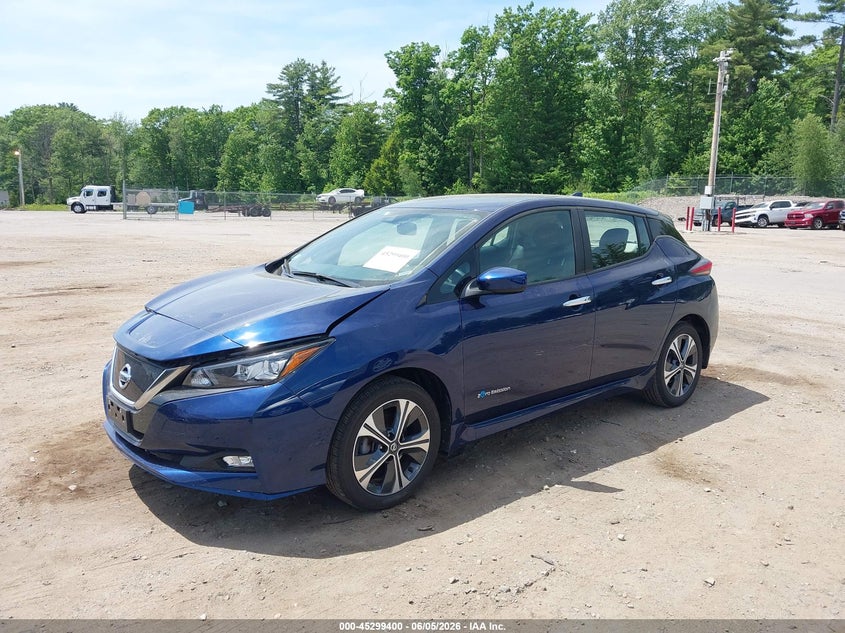 Vin: 1n4bz1cp8kc316735, lot: 45797256, nissan leaf sv plus 20192