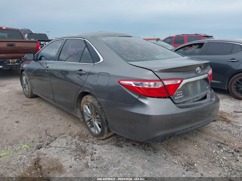Vin: 4t1bf1fk3gu117303, lot: 45797278, toyota camry se 20163