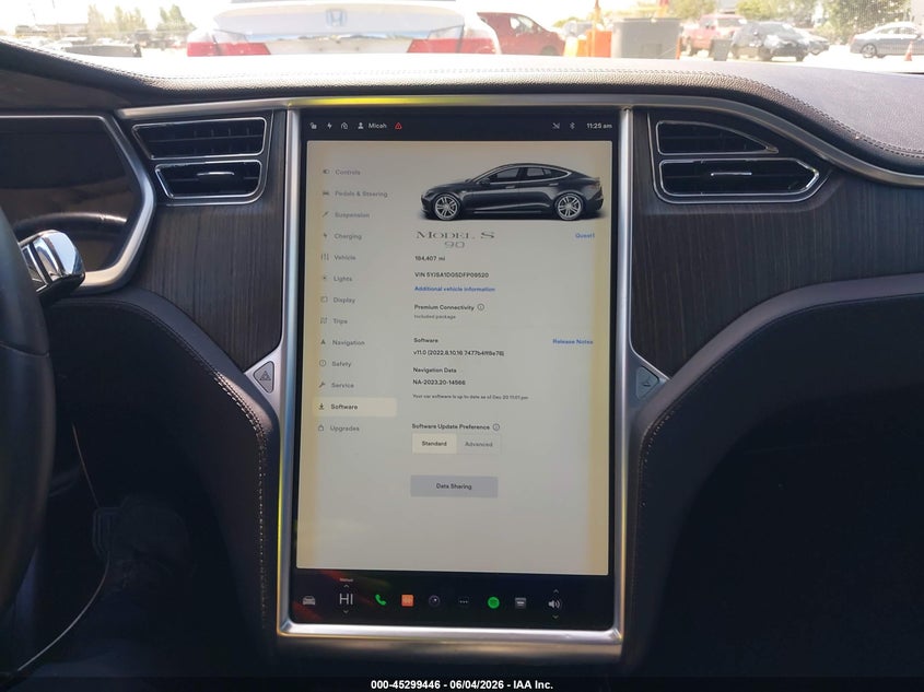 2013 Tesla Model S VIN: 5YJSA1DG5DFP09520 Lot: 45299446