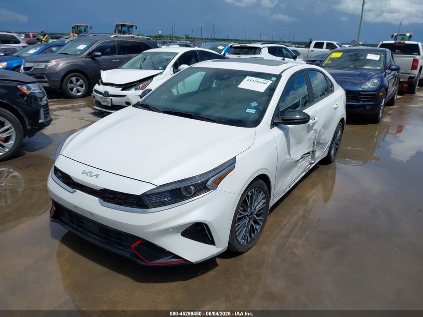 Vin: 3kpf54ad3pe635008, lot: 45797306, kia forte gt-line 20232