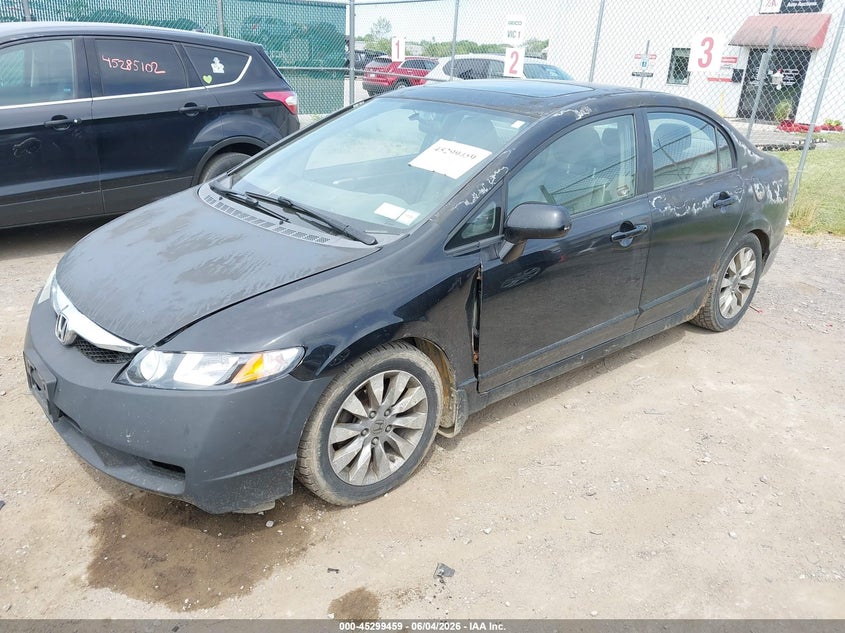 Vin: 2hgfa1f91ah506440, lot: 45797315, honda civic ex-l 20102