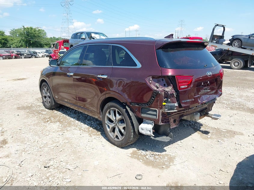 Vin: 5xypkda54kg524467, lot: 45797332, kia sorento 3.3l sx 20193
