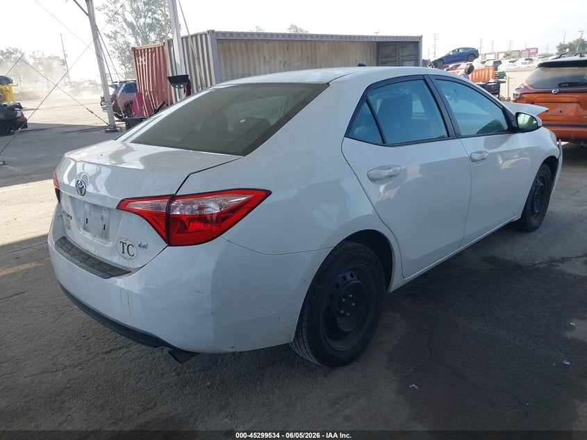 Vin: 5yfburhexjp832518, lot: 45797390, toyota corolla le 20184