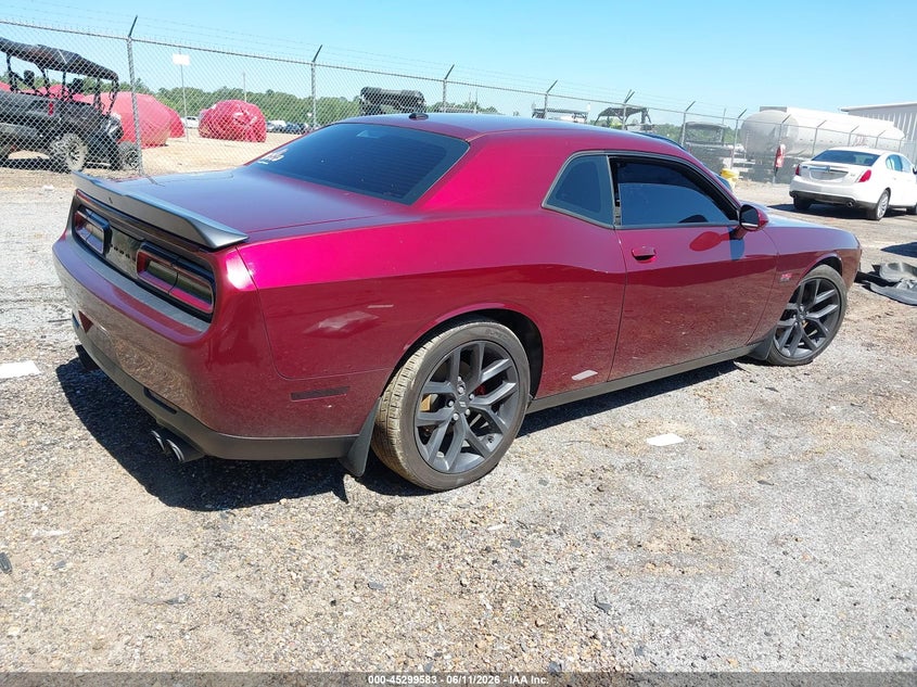 Vin: 2c3cdzbt4lh119025, lot: 45797439, dodge challenger r/t 20204