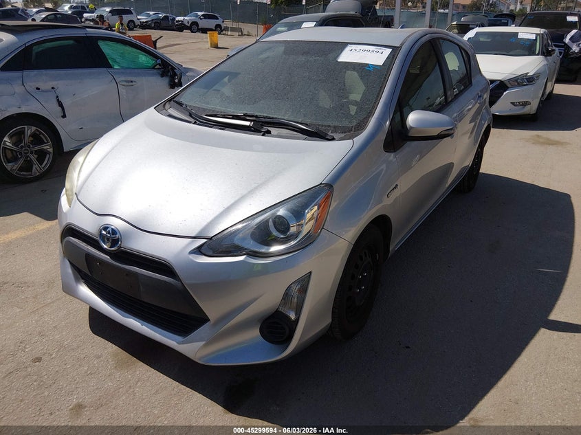 Vin: jtdkdtb36f1108017, lot: 45797450, toyota prius c one 20152
