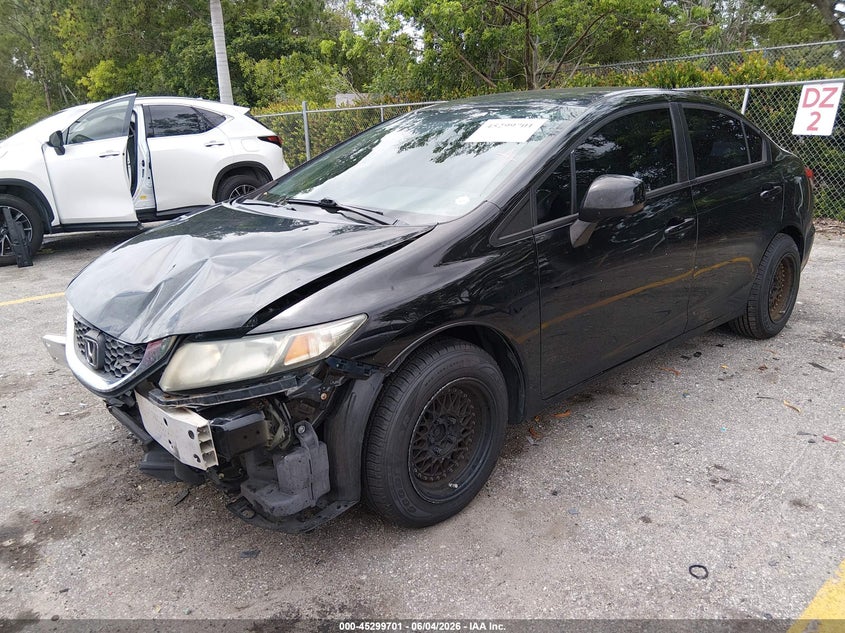 2013 Honda Civic Lx VIN: 19XFB2F57DE042746 Lot: 45299701