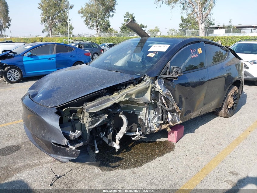 Vin: 7saygdee1ra233359, lot: 45797559, tesla model y long range dual motor all-wheel drive 20242