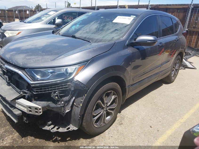 Vin: 2hkrw2h81nh605537, lot: 45797586, honda cr-v awd ex-l 20222