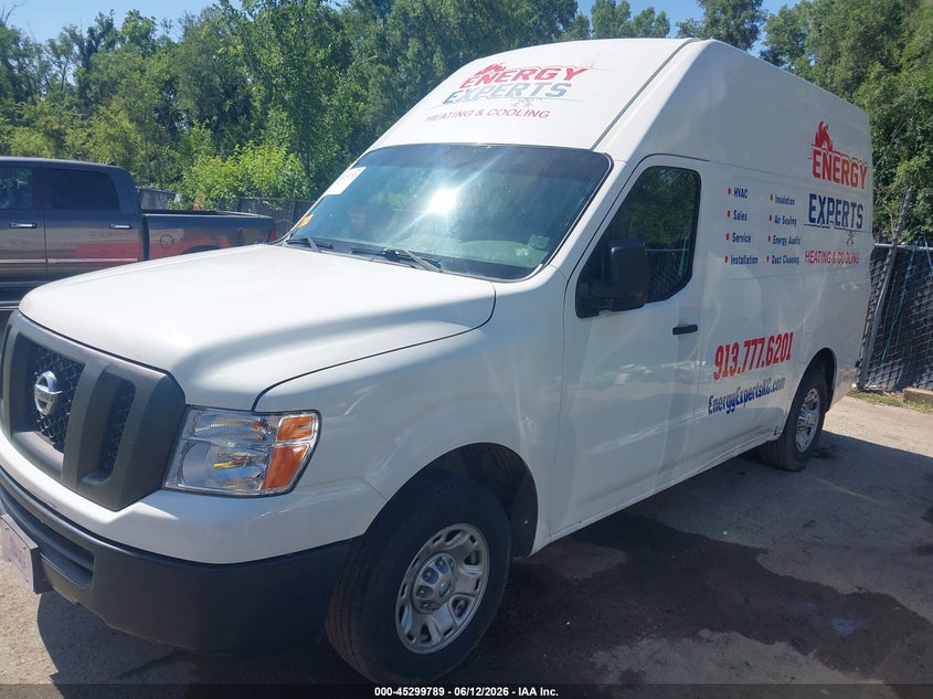 Vin: 1n6bf0ly8kn810228, lot: 45797645, nissan nv cargo nv2500 hd sv v6 20192