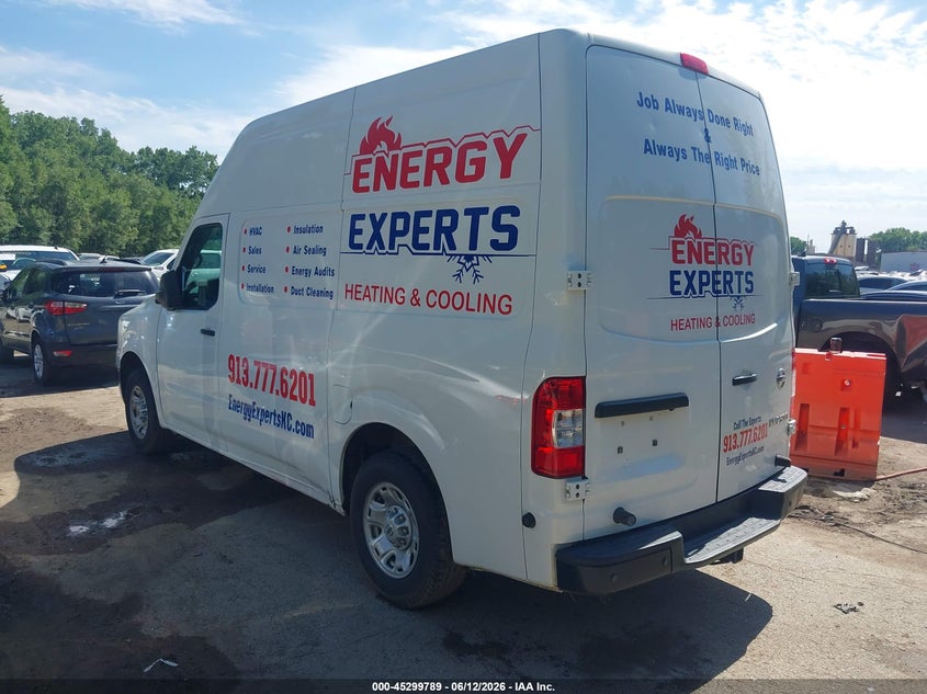 Vin: 1n6bf0ly8kn810228, lot: 45797645, nissan nv cargo nv2500 hd sv v6 20193