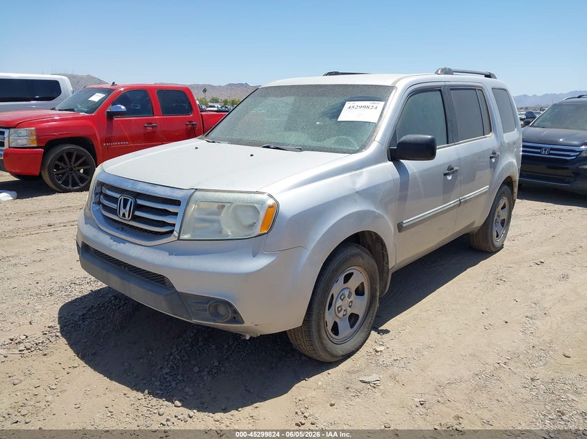 Vin: 5fnyf4h23eb033792, lot: 45797681, honda pilot lx 20142