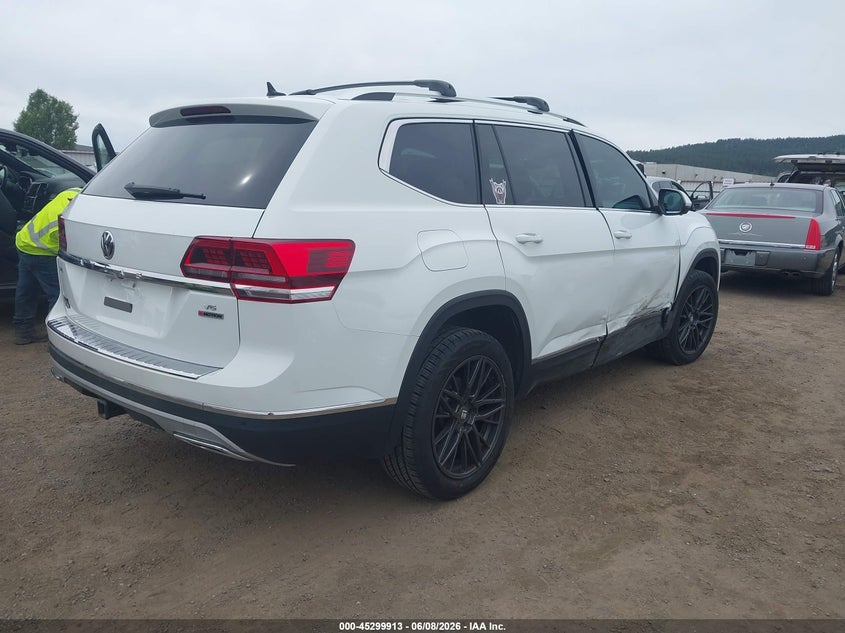 Vin: 1v2nr2ca5kc569356, lot: 45797769, volkswagen atlas 3.6l v6 sel premium 20194