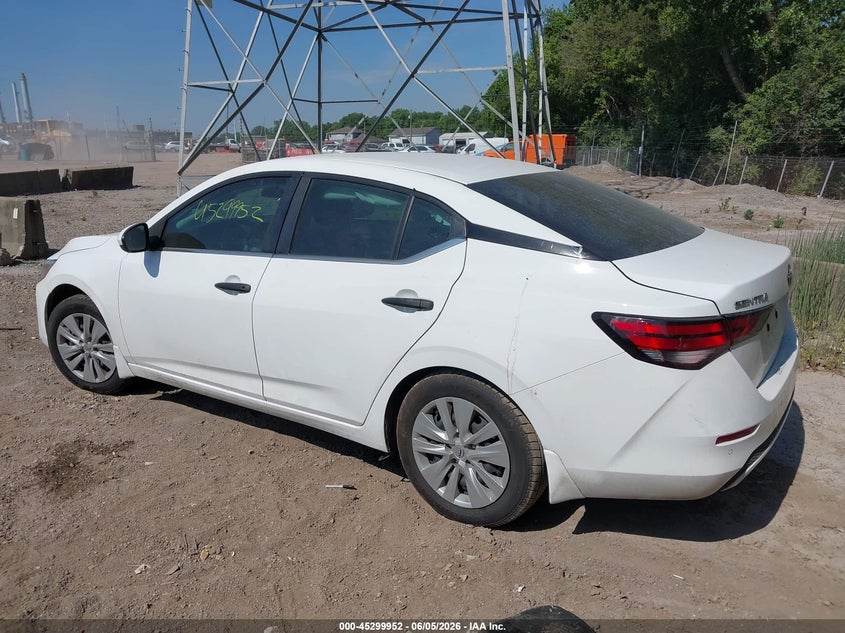 Vin: 3n1ab8bv9ry200953, lot: 45797811, nissan sentra s xtronic cvt 20243