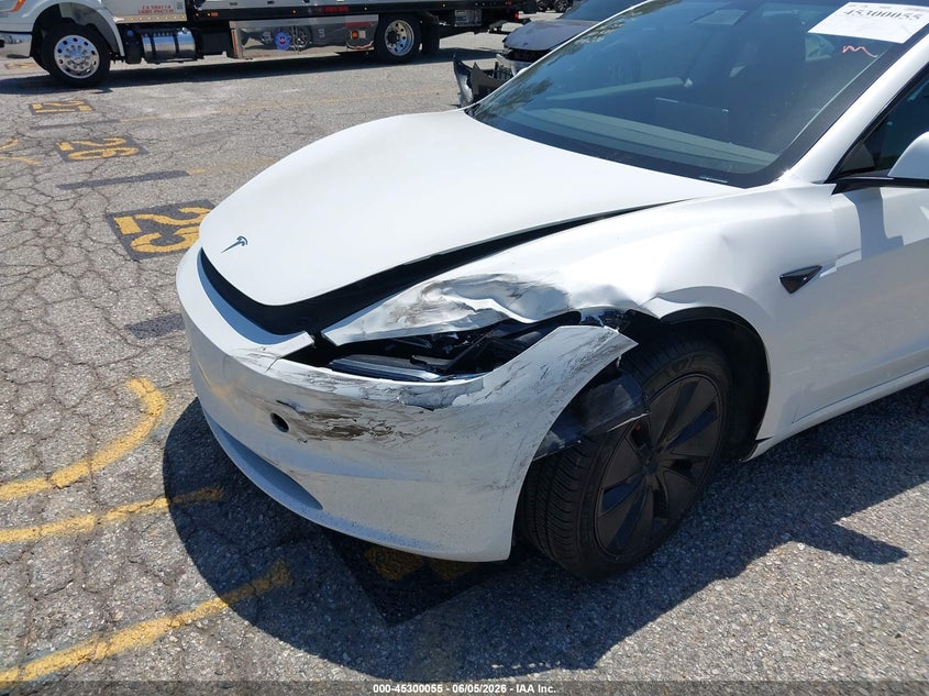 2024 Tesla Model 3 Long Range Dual Motor All-Wheel Drive/Rear-Wheel Drive VIN: 5YJ3E1EA7RF786206 Lot: 45300055
