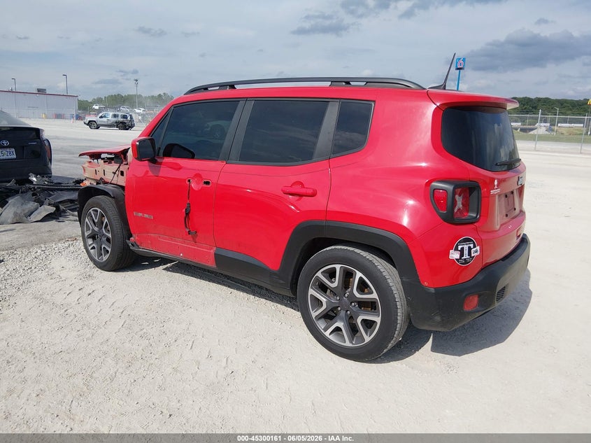 Vin: zaccjabb7jph75244, lot: 45798024, jeep renegade latitude fwd 20183