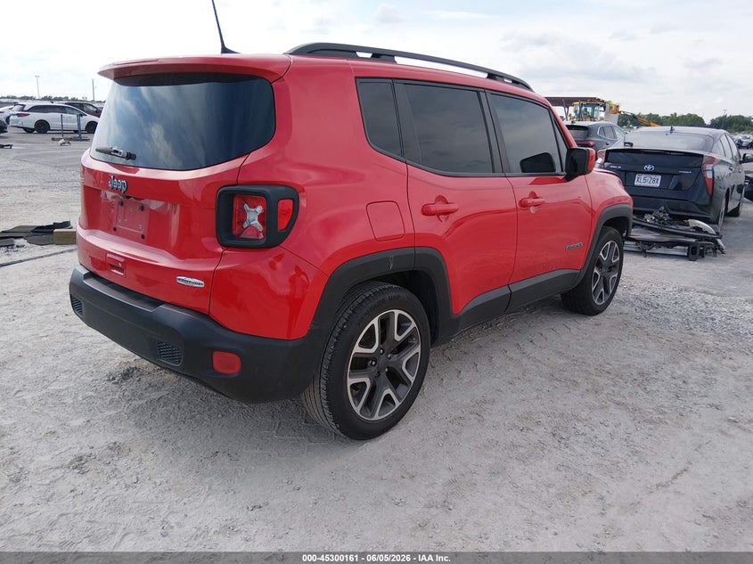 Vin: zaccjabb7jph75244, lot: 45798024, jeep renegade latitude fwd 20184