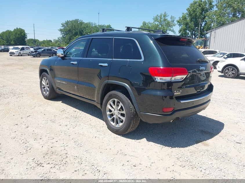 Vin: 1c4rjfbg7ec288073, lot: 45798040, jeep grand cherokee limited 20143