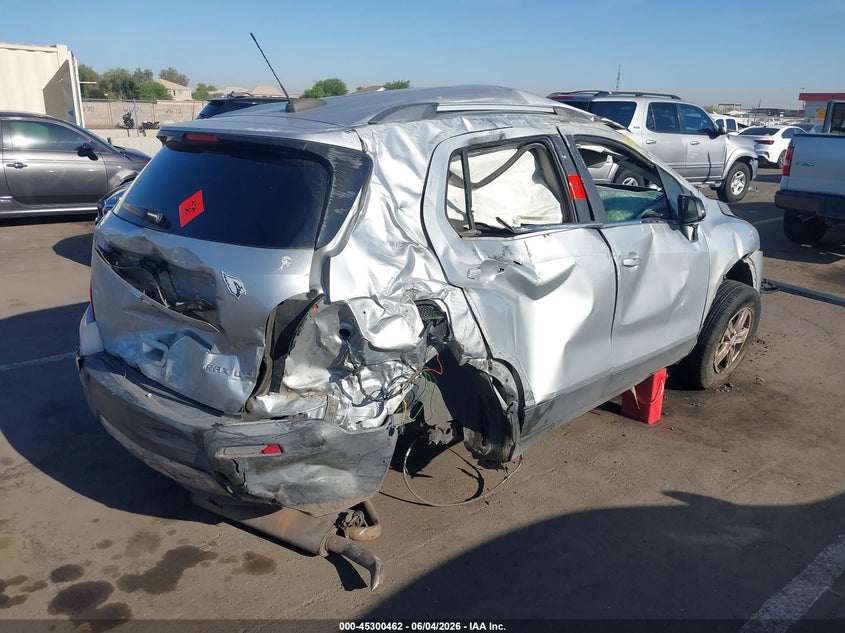 Vin: 3gncjlsb2gl262200, lot: 45798325, chevrolet trax lt 20164